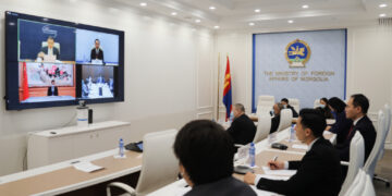 Гадаад харилцааны дэд сайд Б.Мөнхжин Монгол, Хятадын гадаад яамд хоорондын стратегийн яриа хэлэлцээг хийв