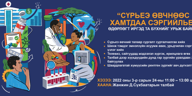 “Сүрьеэ өвчнөөс хамтдаа сэргийлье” өдөрлөг болно