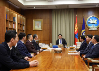 Монгол Улсын Ерөнхийлөгч У.Хүрэлсүх сагсан бөмбөгийн холбоодын төлөөллийг хүлээн авч уулзлаа