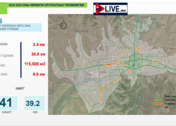 Төсвийн хөрөнгөөр нийслэлд хийх авто замын бүтээн байгуулалтууд
