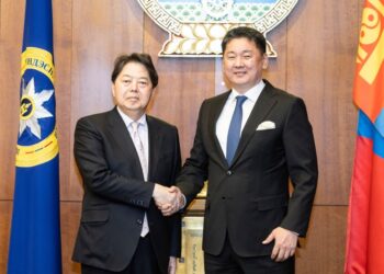 Монгол Улсын Ерөнхийлөгч У.Хүрэлсүхэд Япон Улсын Гадаад хэргийн сайд бараалхав