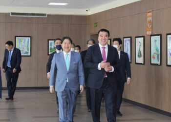 Япон Улсын Гадаад хэргийн сайд Ё.Хаяши "Шинэ Монгол "Харүмафүжи"сургуульд зочилжээ