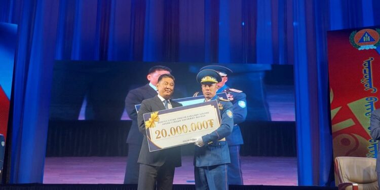 Монгол Улсын Ерөнхийлөгч У.Хүрэлсүхийн нэрэмжит нэрэмжит шагналаар алба хаагчаар ахлах ахлагч Ж.Балданням тодорлоо