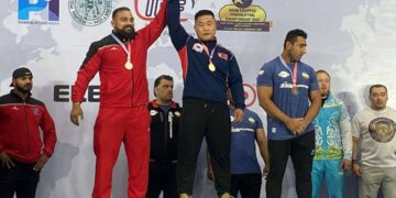 М.Галсайхан Азийн рекордыг шинэчлэн тогтоож алтан медаль, таталтын төрөлд мөнгөн медаль хүртлээ