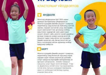 Цэцэрлэгийн хүүхдийн биеийн тамирын хувцсыг Монголдоо кластераар үйлдвэрлэж байна