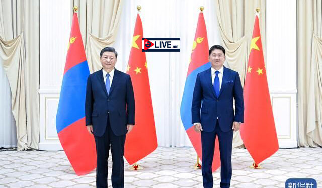 Ши Жиньпин Монгол Улсын Ерөнхийлөгч У.Хүрэлсүхтэй уулзав