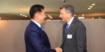 Монгол Улсын Ерөнхийлөгч У.Хүрэлсүх Бүгд Найрамдах Словени Улсын Ерөнхийлөгч Борут Пахор-тай уулзав