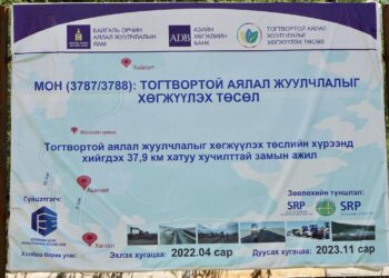 Хатгал-Жанхай чиглэлийн замын ажил 75 хувийн гүйцэтгэлтэй байна