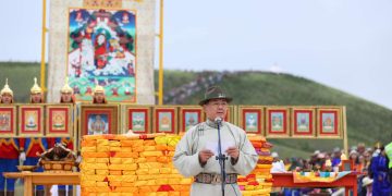 Төрийн тахилгат Алтан овооны тэнгэрийг тайх ёслол болов