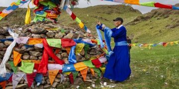 Овоо тахилгын наадмын өмнөх оройн зураглал