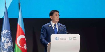 Ерөнхийлөгч У.Хүрэлсүх Уур амьсгалын өөрчлөлтийн асуудлаарх дэлхийн удирдагчдын дээд түвшний уулзалтад үг хэллээ