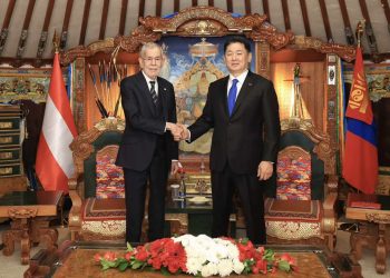 Ерөнхийлөгч У.Хүрэлсүх, Австрийн Ерөнхийлөгч Александр Ван дер Беллен нар албан ёсны хэлэлцээ хийлээ