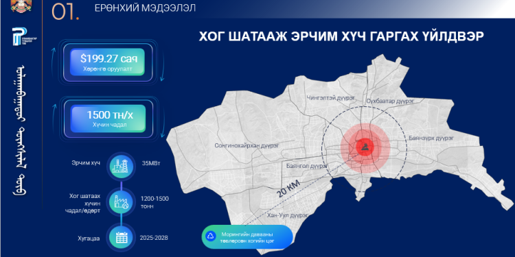 Хог шатааж эрчим хүч гаргах үйлдвэр барина
