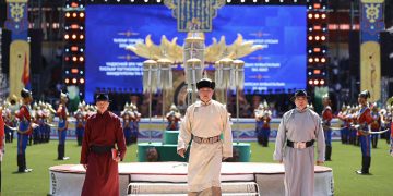 Ерөнхийлөгч У.Хүрэлсүх Үндэсний их баяр наадмыг нээж үг хэллээ