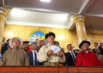 Ерөнхийлөгч У.Хүрэлсүх Үндэсний их баяр наадмыг хааж үг хэллээ