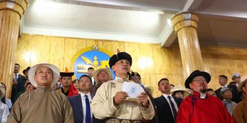 Ерөнхийлөгч У.Хүрэлсүх Үндэсний их баяр наадмыг хааж үг хэллээ