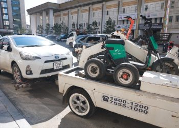 Бага тойруу орчимд зориулалтын зогсоолд байршуулаагүй мопед, скүүтэрийг өнөөдрөөс ачиж эхэллээ