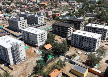 Шархад дэд төвийн 110 айлын орон сууцны барилга угсралтын ажил дууслаа