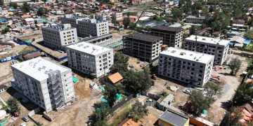 Шархад дэд төвийн 110 айлын орон сууцны барилга угсралтын ажил дууслаа