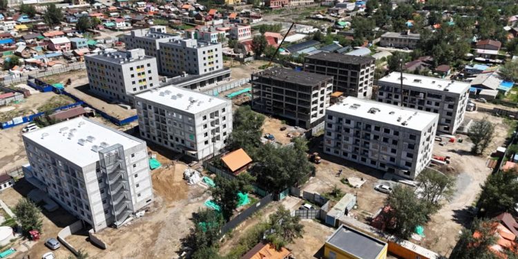 Шархад дэд төвийн 110 айлын орон сууцны барилга угсралтын ажил дууслаа