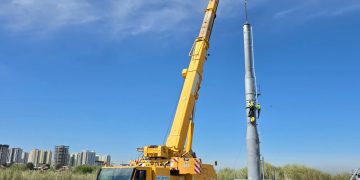 Дүүжин замын тээврийн үндсэн тулгуур баганыг суурилуулж эхэллээ