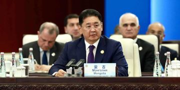 Ерөнхийлөгч У.Хүрэлсүх ШХАБ-ын дээд түвшний уулзалтад ажиглагчаар оролцож, үг хэллээ