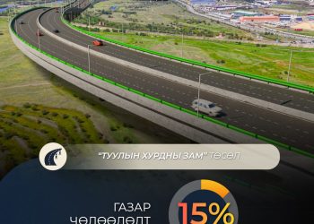 Туулын хурдны замын газар шорооны ажлыг гуравдугаар сарын 15-наас эхлүүлнэ